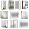 Illuminated LED Bathroom Mirror Cabinet Demister/Sensor/Bluetooth/Clock IP44