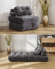 Folding Sofa Bed Sleeper Chair Convertible Single Lounger Chair with Pillow
