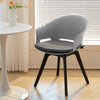 4Pcs Plastic Cushioned Chairs Accent Desk Chairs Home Restaurant Dining Chairs