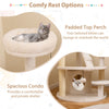 Cat Tree Kitty Tower Activity Center with Condo Scratching Posts White