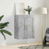 Wall Mounted Cabinet Concrete Grey 69.5x34x90 cm Engineered Wood