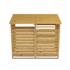 Double Triple Wheelie Bin Storage Wooden Store Cover Garden Rubbish Dustbin Shed