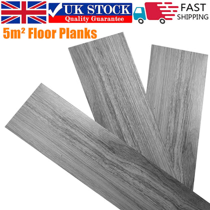 5m² Floor Planks Thick Self-adhesive Luxury PVC Tiles Flooring Plank Waterproof