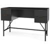 Modern Study Writing Desk Computer Desk with 4 Drawers-Black