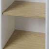 120cm Highboard Side Cabinet Cupboard Storage Wooden Side Cabinet w/Glass Door