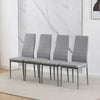 5Pcs Dining Set Rectangle Glass Dining Table+ 2/4 Dining Chairs Home