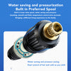 Rainfall Shower Head Set Push Button High Pressure Multiple Water Spray Modes
