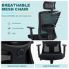 Ralex-chair Ergonomic Office Chair, Desk Chair with Adjustable Headrest, Black