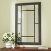 120CM Large Window Style Wall Hanging Mirror Glass Panel Vintage Hallway Home UK