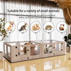 XXL Large Dog Playpen Cage Pet Whelping Box Clear Newborn Puppy Safe Fence Doors