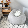 Waffle Slouchbag Adult Bean Bag Chair - Home Lounge & Bedroom Decor - 80 x 110cm