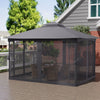 Large Party Gazebo 13x10ft - Weatherproof Mesh Side Panels Included
