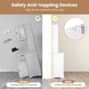 Multifunctional Modern Storage Cabinet 4 Doors Cupboard-White