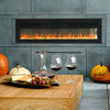 3 in 1 Electric Fireplace Electric Fire Freestanding, Wall Mounted, Recessed