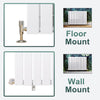 Vertical Designer Radiator With Mirror Anthracite/White Oval Column Tall Rads