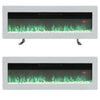 40-100in LED Fireplace Media Wall Fire Wall Mounted / Standing Electric Heater