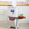 Kitchen Rubbish Waste Bin Recycling Dual Multi Compartment Pedal Dustbins Wheels