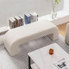 Sherpa Upholstered Ottoman Bench Window Seat Bed End Sofa Stool Hallway Chair UK