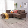 L-Shaped Corner Sofa, Sectional Couch with Built-in USB Port Chaise