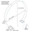 Moongate Round Wedding Arch Metal Backdrop Stand Flower Garland Frame Venue Deco