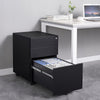 Office Mobile Filing Cabinet Metal Cupboard Drawer Unit on 5 Castors 3 Drawers