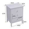 3 Drawer Wooden Bedroom Bedside Cabinet Furniture Storage Nightstand Side Table