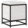 Solid Pine Wood Garden Planter - White 40x40x50 for Outdoor/Indoor, W4Y0