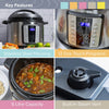 Quest 12-in-1 Pressure Cooker / 6 Litre Electric Multi-Cooker with Recipe Book
