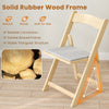 Set of 2 Dining Chairs Foldable Kitchen Chair Portable Wood Kitchen Chair