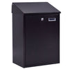 Wall Mounted Outdoor Large Lockable Mailbox Steel Locking Home Letter Post Box