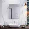 LED Bathroom Mirror 500×700 with 3X Magnifier Button Shaver Socket Wall Mounted