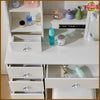 Dressing Table with 10 LED Light Mirror 6 Drawers Vanity Make Up Desk Bedroom UK