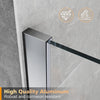 Frameless Bath Shower Screen Bathroom Fixed Clear 6mm Glass Panel 800x1400mm