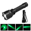 Tactical 8000LM Flashlight Lamp Hunting Air Rifle Torch Scope Mount Green Light