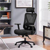 Office Desk Chair Ergonomic Computer Chair w/ Adjustable Lumbar Headrest Black