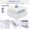 Coffee Table with LED Lights Storage Tea Table High Gloss White for Living Room