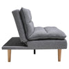 Modern Linen Grey Upholstered 3 Seater Sofa Bed Recliner Sofabed Sleeper Sofas
