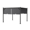 Outdoor Adjustable Pergola Gazebo Garden Sun Shade Canopy Shelter Steel Frame