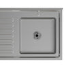 Stainless Steel Commercial Kitchen Outdoor 1.0 Single Bowl Sink w/ Storage Table
