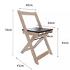 Dining Table and 4 Chairs Set Folding Drop Leaf Butterfly Kitchen DS16 Grey
