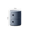 Round ABS Cylinder Cabinet Cupboard Drawer Storage Unit Bathroom Bedroom Stand