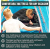 Single Flocked Camping Airbed Inflatable Mattress Blow Up Air Bed Pump