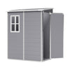 5 x 4ft Outdoor Storage Shed Plastic Garden Shed w/ Lockable Door for Manor Yard