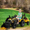 12V Battery Kids Ride On Tractor Children Electric Excavator with Remote Control