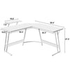 L-shaped Computer Desk Large Home Office Writing Workstation Corner Desk