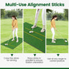 152cm x 92cm Golf Hitting Mat Artificial Turf Mat 28mm Golf Practice Grass Mat