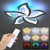 Modern Chandelier LED Lamp White Frame Ceiling Light Lamp With RGB Mbiccdbeqgsin
