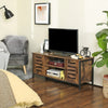 Rustic TV Stand Retro TV Unit Storage Media TV Cabinet with Doors Living Room TV