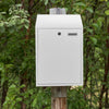 Wall Mounted Outdoor Large Lockable Mailbox Steel Locking Home Letter Post Box