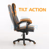 OFFICE CHAIR ADJUSTABLE ERGONOMIC RACING GAMING SWIVEL PU LEATHER DESK COMPUTER